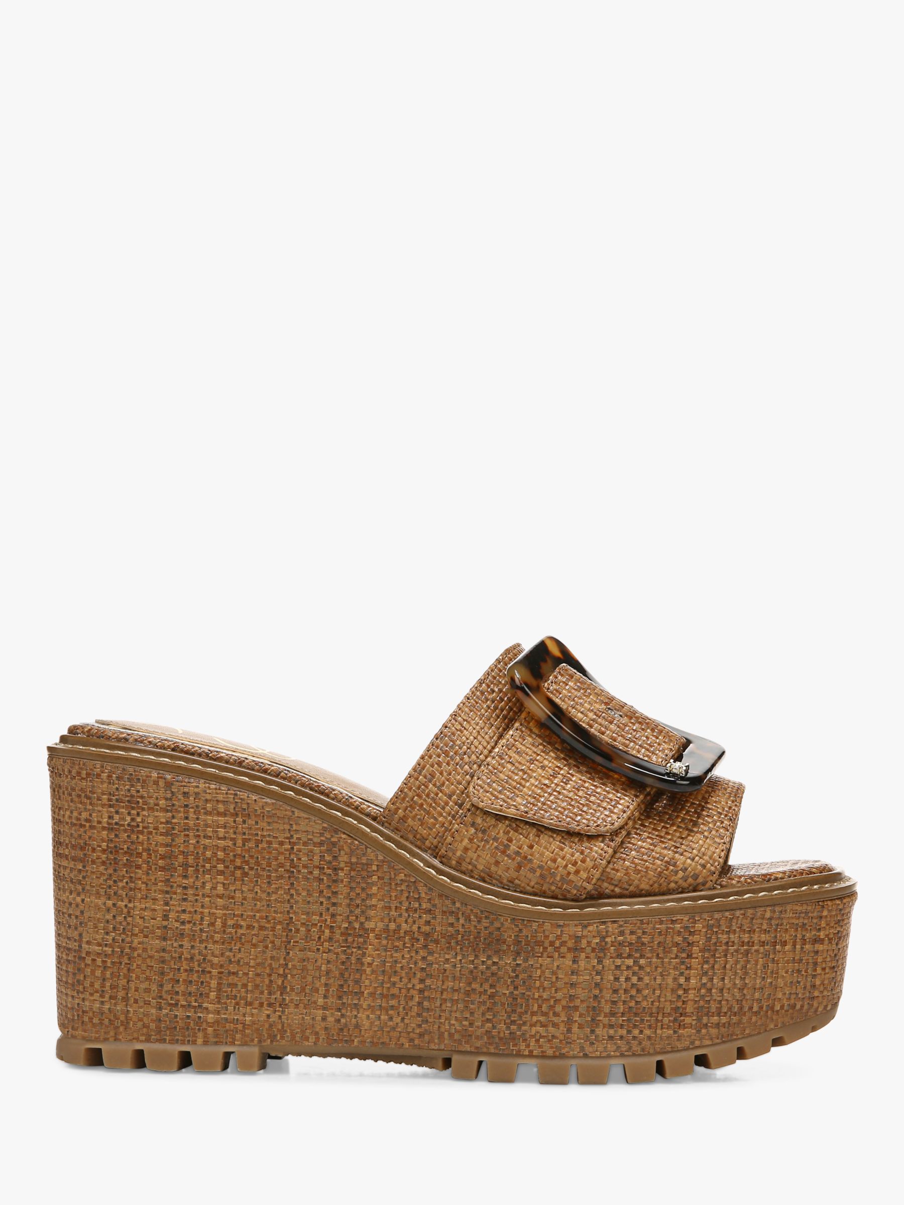 Sam Edelman Livi Wedge Heel Sandals Cuoio Cuoio At John Lewis And Partners