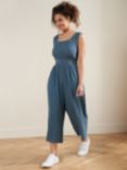 Truly Cotton Cheesecloth Jumpsuit, Blue