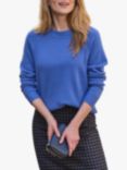 Pure Collection Lofty Cashmere Jumper, Mineral Blue