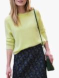 Pure Collection Lofty Cashmere Jumper, Heather Zest