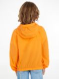 Calvin Klein Kids Monogram Windbreaker Jacket, Vibrant Orange