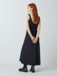 John Lewis ANYDAY Plain 90's Slip Satin Dress, Navy