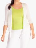 chesca Multiway Silk Linen Blend Cardigan, White