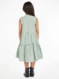 Tommy Hilfiger Kids Striped Midi Dress, Spring Lime