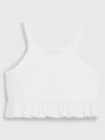 Tommy Hilfiger Kids Broderie Anglaise Vest Top, White