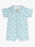 The Little Tailor Baby Hare Print Jersey Shorty Romper