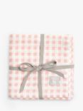 The Little Tailor Mixed Pattern Muslin Cloths, Pack of 4, Pink