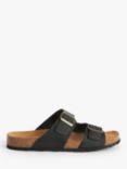 John Lewis Two Strap Footbed Leather Sandals