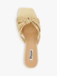 Dune Kope Leather Knot Slim Wedge Sandals