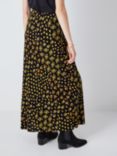 AND/OR Nyla Woodblock Floral Maxi Skirt, Black/Multi