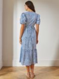 Albaray Rosebud Wrap Dress, Blue