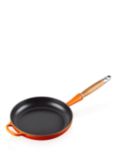 Le Creuset Cast Iron Signature Frying Pan with Wood Handle, Volcanic