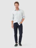Rodd & Gunn Seaford Long Sleeve Slim Fit Linen Shirt, Vapour