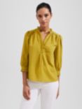 Hobbs Gabriella Blouse, Light Olive