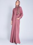 Aab Mandarin Collar Maxi Dress, Pink