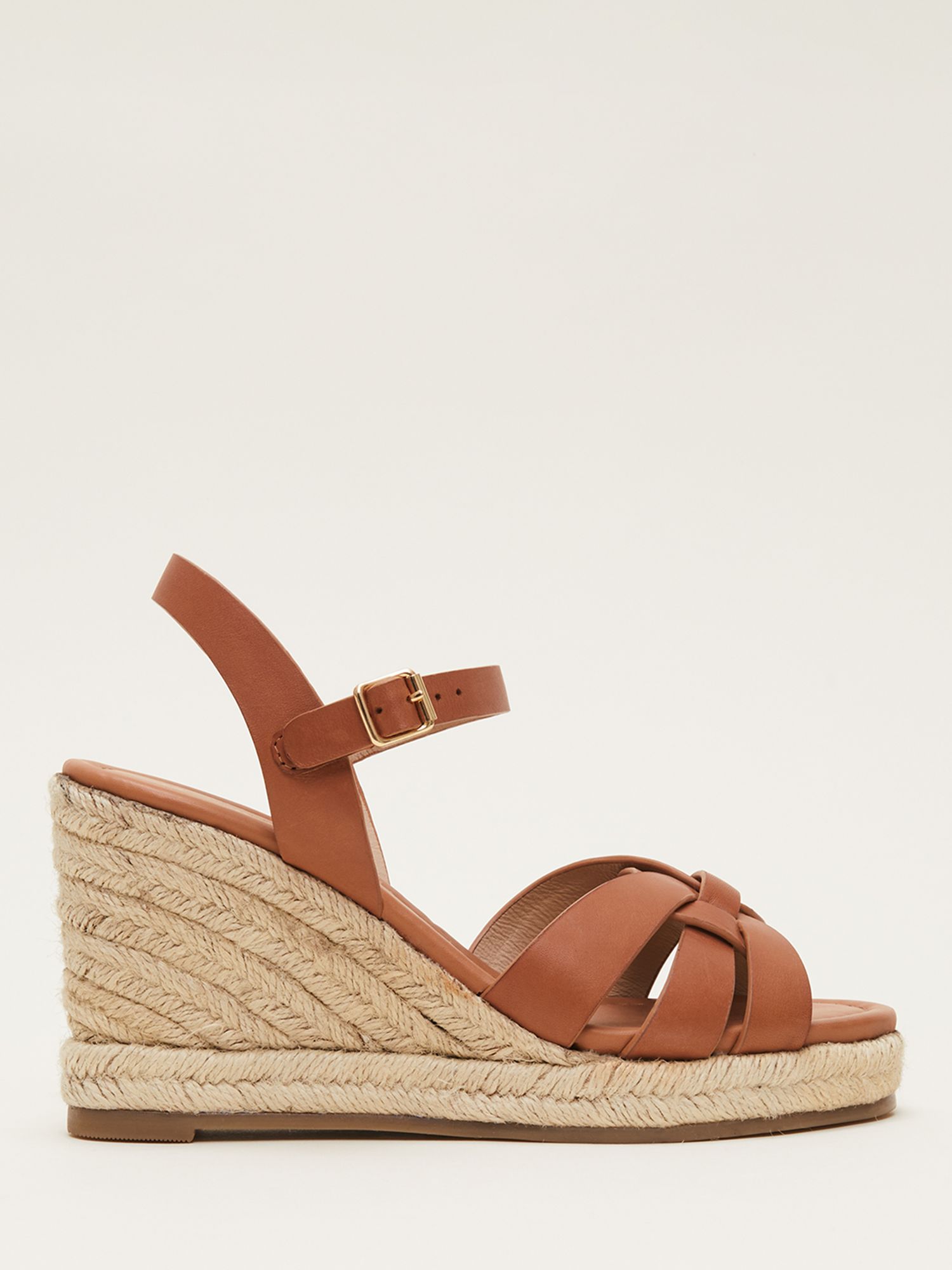 New Look Off White Leather-Look Strappy Espadrille Wedge Heel Sandals