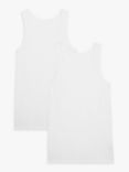 John Lewis Organic Cotton Vest, Pack of 2