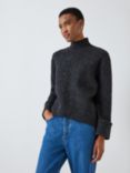 John Lewis Donegal Roll Neck Wool Blend Knit Jumper, Paradiso