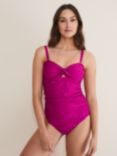 Phase Eight Claudia Textured Swimsuit, Magenta