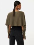 Jigsaw Pure Linen Cropped Poncho Jumper