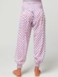Aspiga Harem Cotton Trousers, Pink/Purple