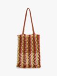 Whistles Chaya Striped Shopper Bag, Multi