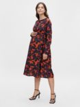 Mamalicious Sili A-Line Maternity Dress, Parisian/Multi