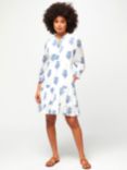 Aspiga Amanda Jaipur Print Knee Length Dress, Daliya Buta Blue