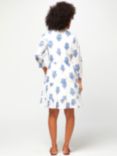Aspiga Amanda Jaipur Print Knee Length Dress, Daliya Buta Blue