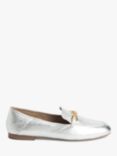 John Lewis Godfrey Leather Soft Back Chain Trim Loafers