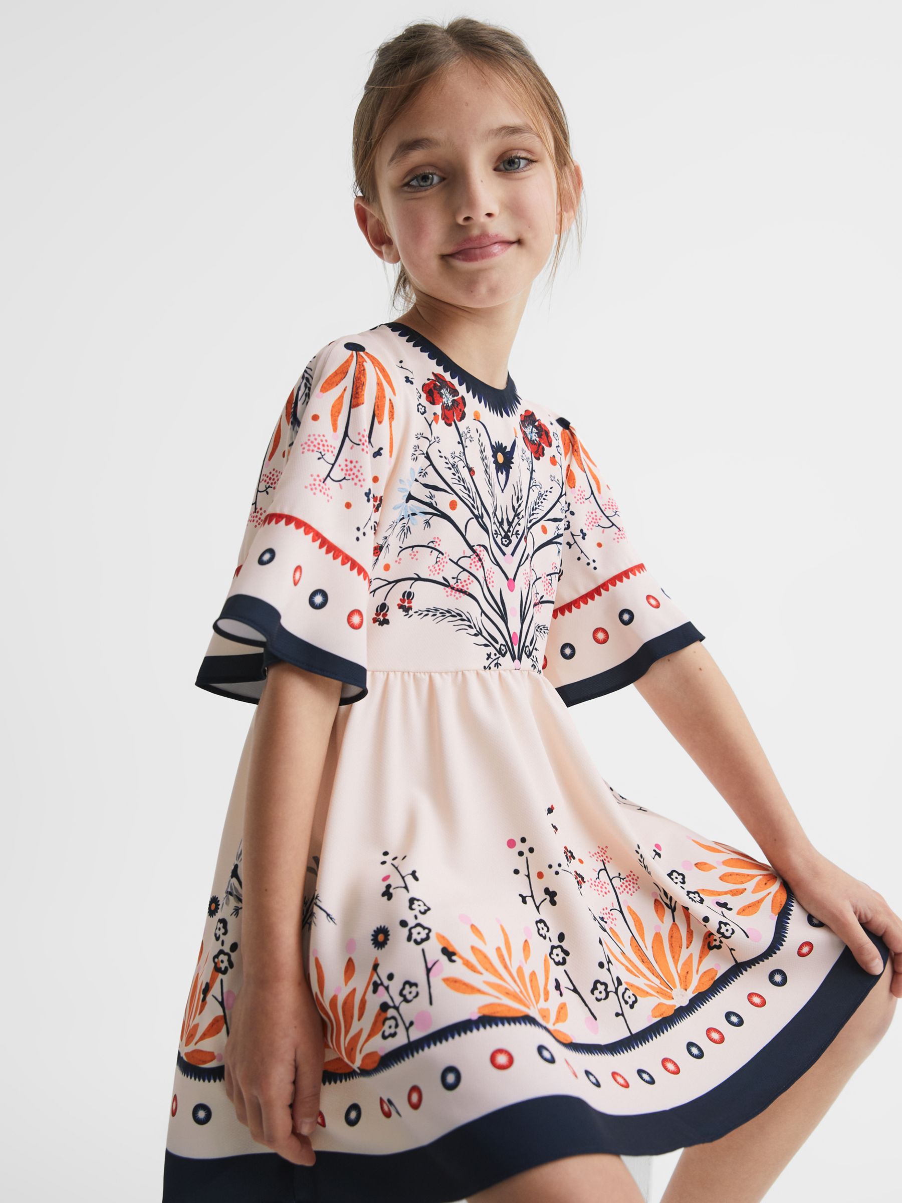 Reiss Kids' Ania Floral Dress at John Lewis Partners
