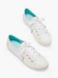 kate spade new york Trista Glitter Trainers, Silver/Gold