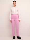 KAFFE Sakura Slim Tailored Trousers, Pink Frosting