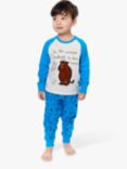 Fabric Flavours Kids' Gruffalo Pyjamas, Blue/White