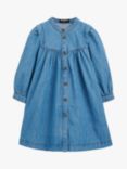 Whistles Kids'  Max Chambray Mini Dress, Denim