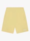 BOSS Kids' Bermuda Logo Embroidered Cotton Blend Shorts, Yellow