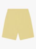 BOSS Kids' Bermuda Logo Embroidered Cotton Blend Shorts, Yellow