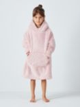 John Lewis Kids' Oversized Sherpa Blanket Hoodie, Pink