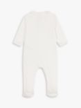 Petit Bateau Baby Spot Print Organic Cotton Sleepsuit, Marshmallow/Edna