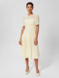 Hobbs Cressida Plain Dress, Pale Yellow