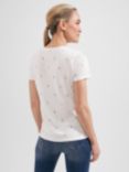 Hobbs Pixie Anchor Print T-Shirt, White/Multi, White/Multi
