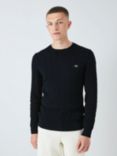 GANT Cotton Cable Knit Crew Neck Jumper