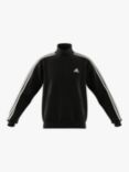 adidas 3 Stripes 1/4 Zip Fleece, Black