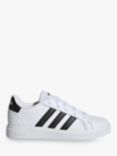 adidas Kids' Grand Court 2.0 Trainers, White/Black