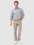 Rodd & Gunn Gebbies Valley Linen Check Regular Fit  Long Sleeve Shirt