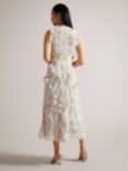 Ted Baker Calini Floral Frill Midi Dress, Lilac/Multi