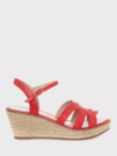 Hobbs Grace Leather Wedge Heel Espadrilles