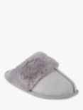totes Real Suede with Fur Cuff Slippers