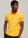 Superdry Pique Polo Shirt, Springs Yellow