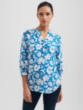 Hobbs Petite Essie Floral Blouse, Imperial Blue